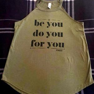 Rocker Motivational tank Olive Green